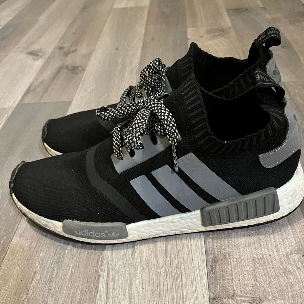 Adidas NMD R1 black grey reflective 2017